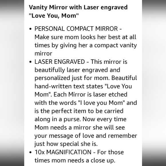 Silly Obsessions Cosmetic Bag & Clam Shell Vanity Mirror For Mom - Picture 3 of 15